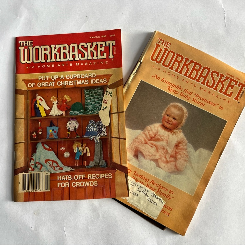 Vintage Workbasket Magazine Lot Of 2 1988/1986